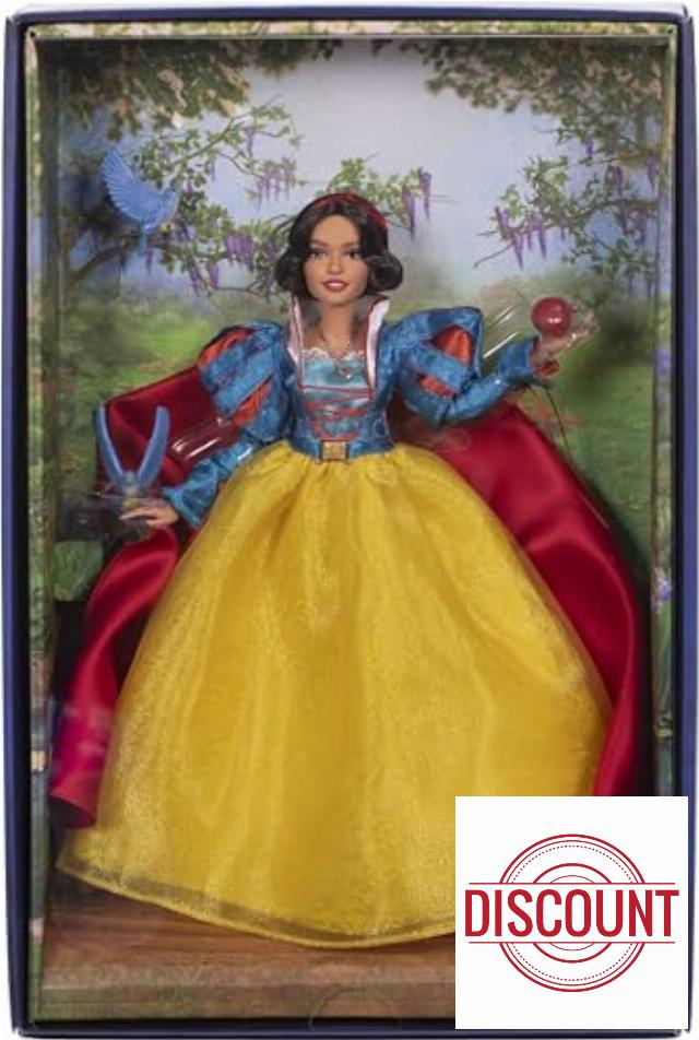 Mattel Disney Collector Snow White Collectible Fashion Doll in Signature Clothing Inspired by Disney Live Action Movie