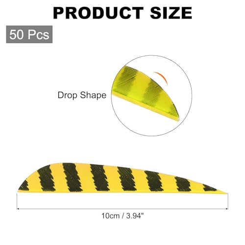 Water Drop Arrow Fletching TPU Arrow Feathers Archery Vanes for Hunting DIY Shooting