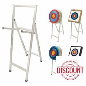 Fiita Foldable Stainless Steel Archery Target Stand Archery Target Shelf Sports Gear Archery Professional Accessories Practice Archery Bag Target Stand for outdoor and Indoor Archery Practice