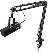 FIFINE XLR/USB Gaming Microphone, Studio Dynamic Streaming Mic, Computer Desktop Stand Microphone...