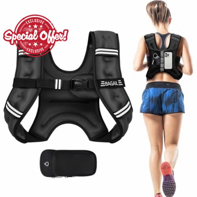 BAGAIL Weighted Vest for Strength Training