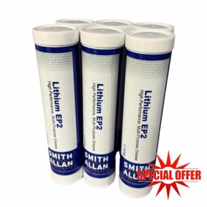Lithium EP2 Grease Cartridge Multi-Purpose NLGI2 6 x 400g Tube
