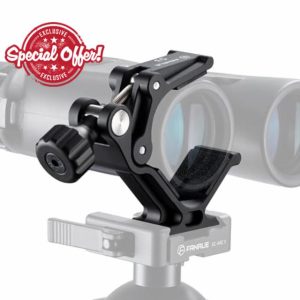 FANAUE Binocular Tripod Mount Adapter with 1/4" & 3/8" Screw and ARCA Quick Release Binocular Tripod Mount