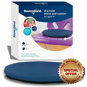 Sit and Twist Wobble Cushion Active Sensory Seat Cushion - 120 Degree Rotation Wiggle Seat Kids Cushion Portable And Durable Sensory Spinning Seat For Kids
