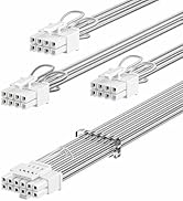 Fasgear PCI-e Gen 5.0 Power Cable - 70cm 16pin (12+4) 12VHPWR Male to Male Sleeved Cable with Com...