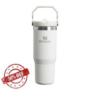 Stanley Iceflow Flip Straw Water Bottle With Straw 0.89L - Keeps Cold For 12+ Hours - Easy To Carry - Dishwasher Safe - Stainless Steel Thermal Flask - BPA-Free Travel Mug - Fros