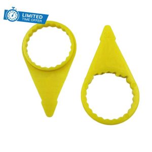 200Pcs Checkpoint Loose Wheel Lug Nut Indicator for 32mm 33mm Nuts High Visibility Yellow Wheel Check Indicato