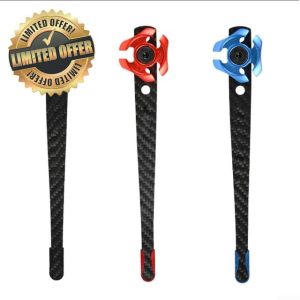 Recurve Bow Arrow Signal Clicker Adjustable Carbon Signal Sheet for Events (Blue)