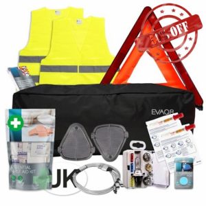 EVAQ8 European Car Travel Kit Driving in France With NF Approved Breathalysers