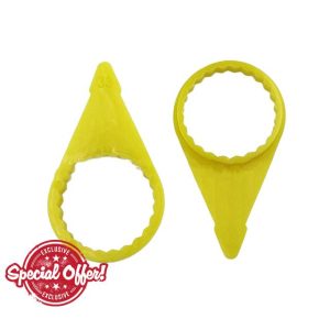200Pcs Checkpoint Loose Wheel Lug Nut Indicator for 32mm 33mm Nuts High Visibility Yellow Wheel Check Indicato