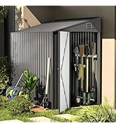 U-MAX Metal Garden Furniture Set, 7 Pieces Modern Outdoor Patio with Coffee Table Conversation Al...