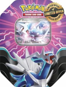 Pokémon TCG: Azure Legends Tin – Dialga ex (4 Booster Packs & 1 Foil Promo Card)