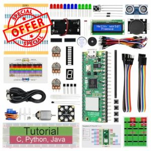 Freenove Super Starter Kit for Raspberry Pi Pico 2 W (Included)