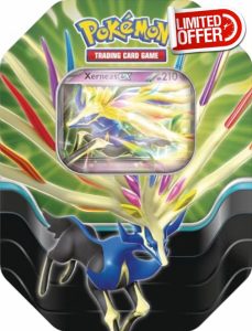 Pokémon TCG: Azure Legends Tin – Xerneas ex (4 Booster Packs & 1 Foil Promo Card)