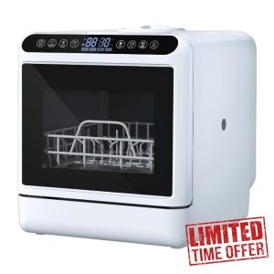 Smbcgdm Portable Countertop Dishwasher with 5L Water Tank