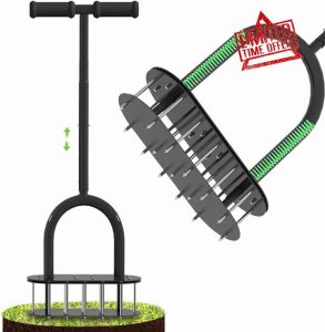 seasky Lawn Aerator Automatic Dirt and Leaf Clean Design