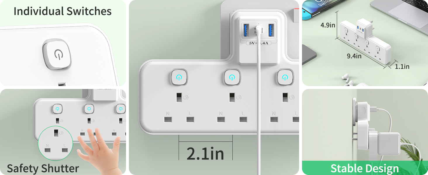 Multi Plug Extension Socket