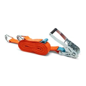 Dolezych DoZurr 5000 professional lashing strap in orange with profile hook