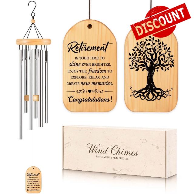 Milcier Retirement Gifts Wind Chime