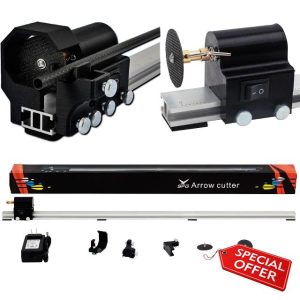 FENJANER Archery Electric Arrow Saw - 8000 RPM Adjustable Carbon Arrow Pipe Tube Cutting Cutter