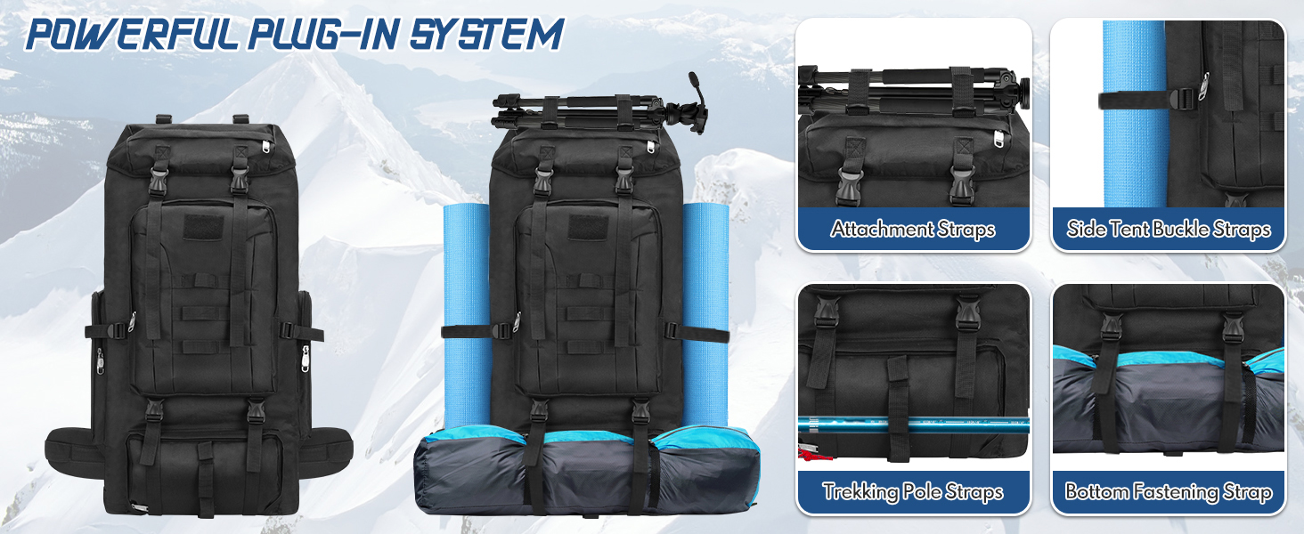 100L hiking backpack
