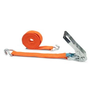 Dolezych DoZurr 5000 professional lashing strap in orange with profile hook