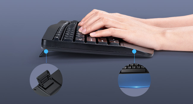 ergonomic keyboard and mouse