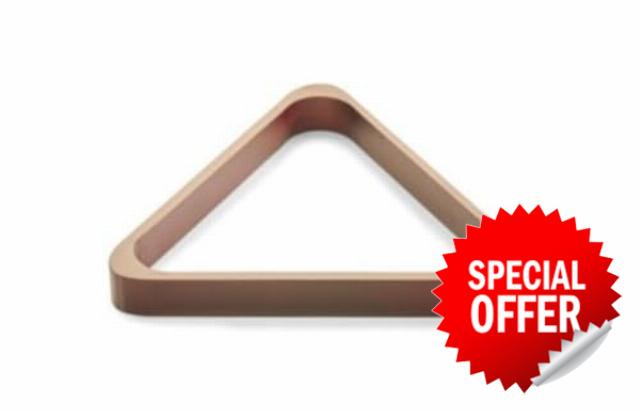 15 Ball Full-Size Snooker Triangle - Economy Hardwood - for 2 1/16 inch balls