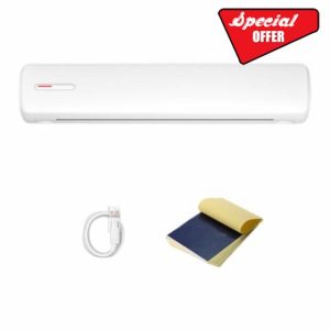 ieder Mini A4 Tattoo Printer Portable Wireless Stencil Printer Tattoo Transfer Thermal Copier Comes White