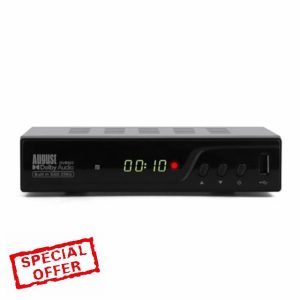 256GB SSD Freeview HD Set Top Receiver Box - August DVB502 - Twin Tuner Freeview HD TV Recorder with 7 Day EPG