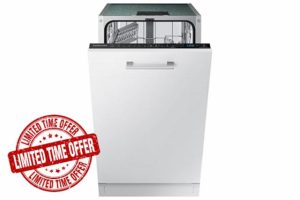 Samsung Series 5 Fully Integrated Slimline Dishwasher - Black Control Panel with Fixed Door Fixing Kit - D Rated            [Energy Class D]