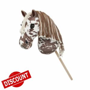 LeMieux Hobby Horse Montana - Brown and White Appaloosa - Realistic Head - Perfect for Kids