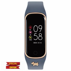 Women's Blue Digital Quartz Watch with Silicone Strap RYS08-2088