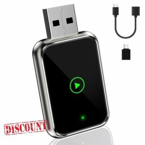 EXGOING 2025 Wireless CarPlay Adapter for iPhone - Plug & Play Apple CarPlay Dongle