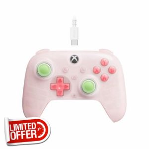 8Bitdo Ultimate Mini Wired Controller for Xbox with RGB Lighting Fire Ring