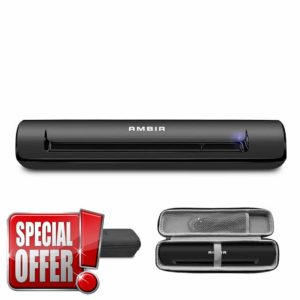 Ambir TravelScan Pro Go Bundle Portable USB Powered Compact Document