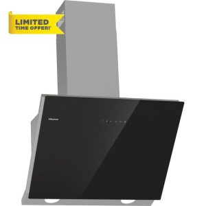 Hisense CH6IN14BXBUK 60cm Angled Chimney Cooker Hood - Jet Black            [Energy Class A]