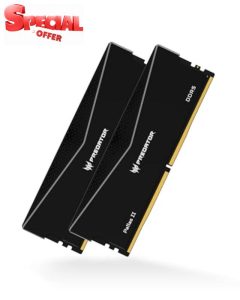 Acer Predator PALLAS II DDR5 6000MHz 32GB (16GBx2) RGB RAM CL34 Intel XMP 3.0 & AMD EXPO Compatible Computer Memory PC5-48000 Black - BL.9BWWR.65