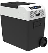 PARRA FC40 Portable Car Fridge with Bluetooth App Control & LED Light - 40L Wheeled Camping Coole...