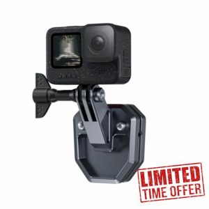 TELESIN° Motorcycle Windshield Aluminum Mount Clamp Clip Compatible with Hero 13 12 11 10 9 Insta360 X4 X3 Ace Pro Osmo Action 5 Pro 4 3 2 Motorcycle Accessories Action Camera Accessories