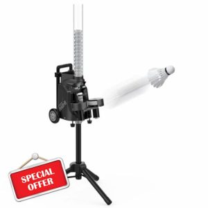 PB-MINI Portable Badminton Launcher. Badminton Practice Machine. Smart Shuttlecock Feeder. Adjustable Badminton Serving Machine. Perfect for Beginners and Pros alike