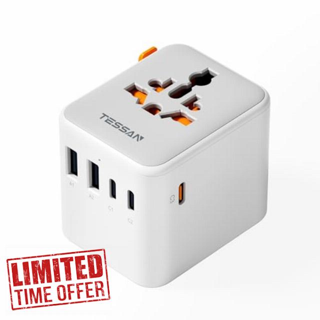 TESSAN 65W GaN Universal Travel Adapter