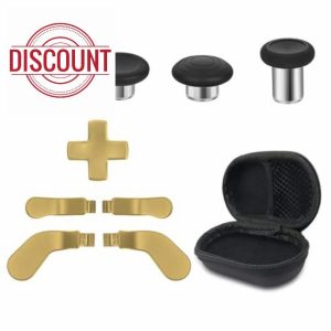 Metal Thumbsticks for Xbox Elite Controller Series 2 Replacement Magnetic Buttons Kit Includes 4 Swap Magnetic Joysticks