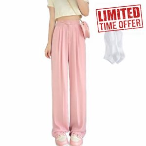 Woman's Casual Full-Length Loose Pants