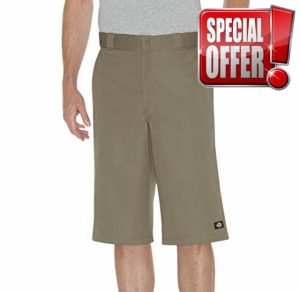 Dickies Men's 15 Inch Inseam Work Short with Multi Use Pocket Utility Pants