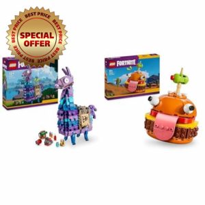 LEGO Fortnite Supply Llama + Durrr Burger Set Video Game Character Building Toy Collectible Figure 77071 + 7707