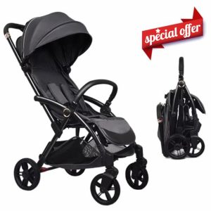 Compact Baby Stroller for Toddlers Up to 4 Years with Aluminum Frame