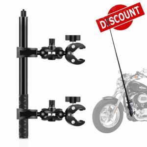 150cm Motorcycle Double Clamp Mount for Insta360 one x2