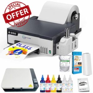 Carbcolords A3 DTF Printer - High-Speed Transfer Machine with White Ink Mixing System and Roll Feeder for DIY T-Shirts