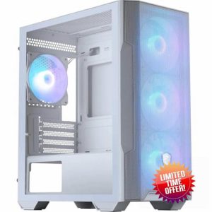 MSI MAG Forge M100R White Micro Tower Case (M-ATX/Mini-ITX)